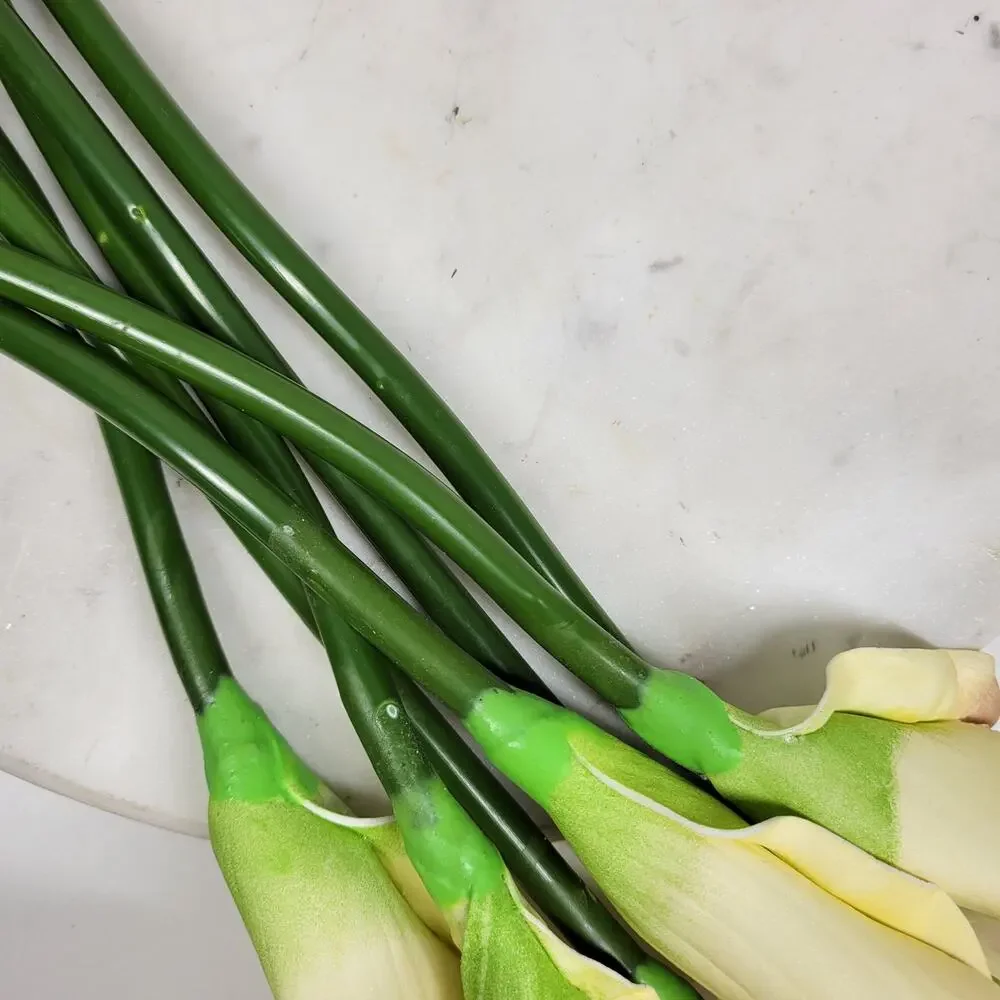 VTG Faux Calla Lily Stems 24